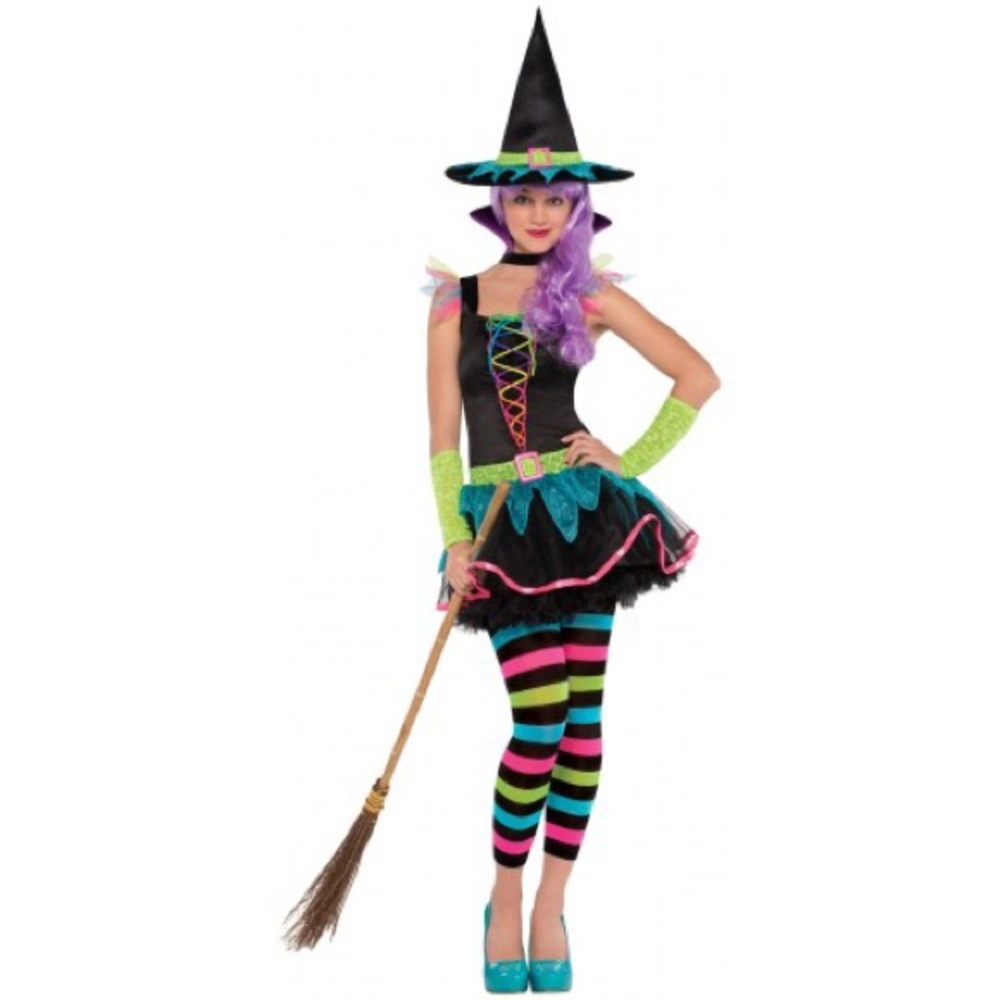 Neon Witch Halloween Costume🎃